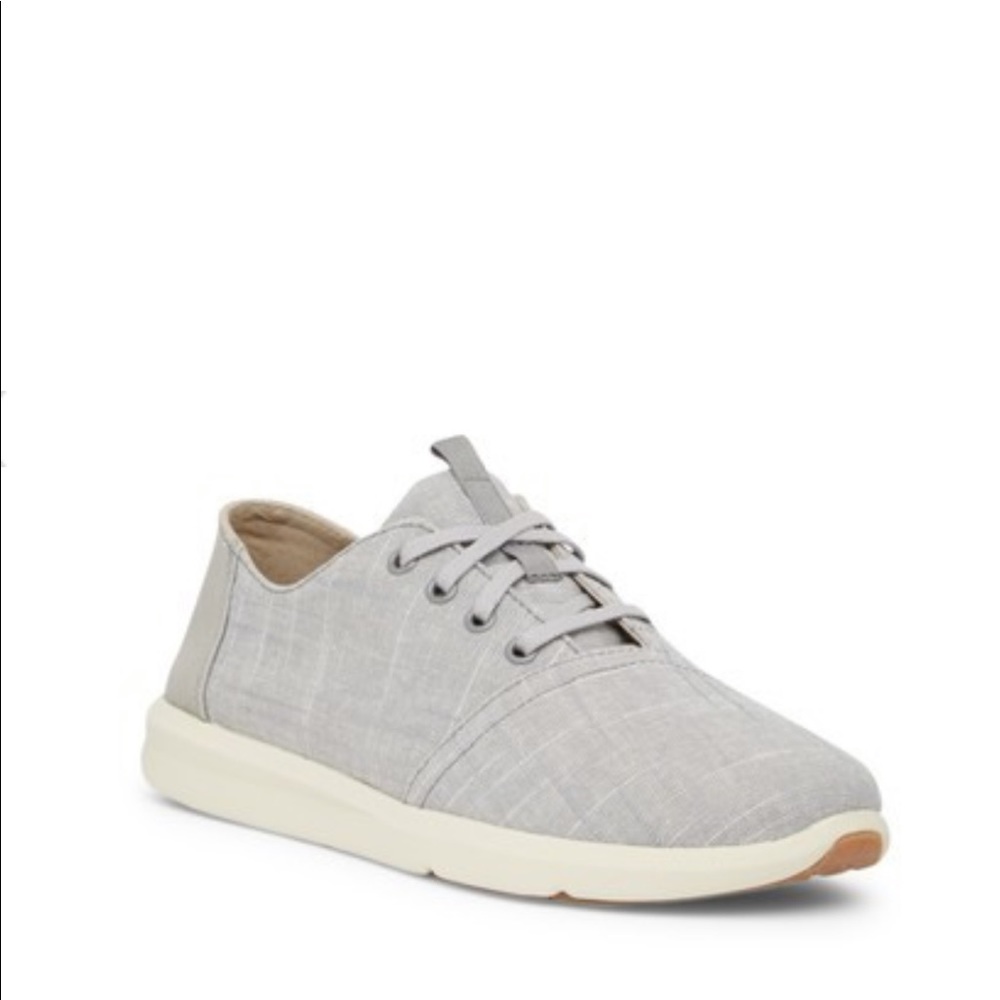 Toms Del Rey Textured Chambray Sneakers NWOT